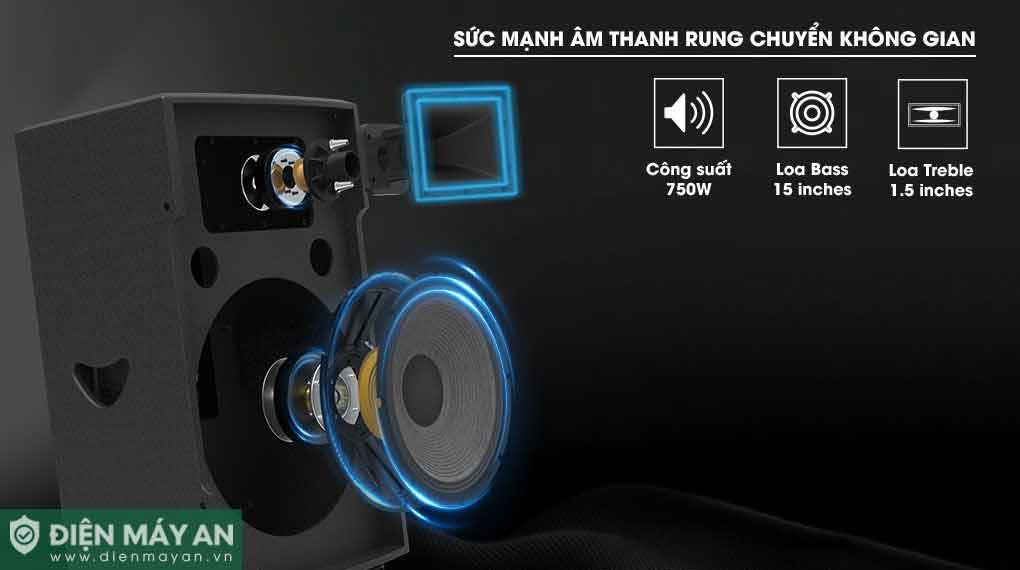 Loa kéo bình Dalton TS-15G700X Bass 40cm 700W